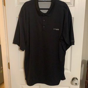 Black 2XLT COLUMBIA PFG polo